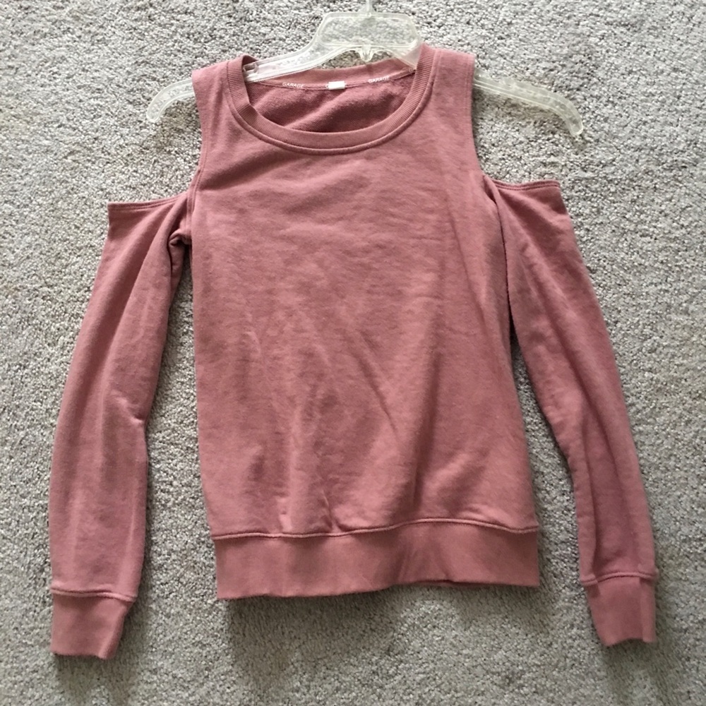 Garage Mauve cutout sweatshirt